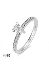 Bague de fiançailles Breuning en forme de larme avec diamants de laboratoire - 41062450